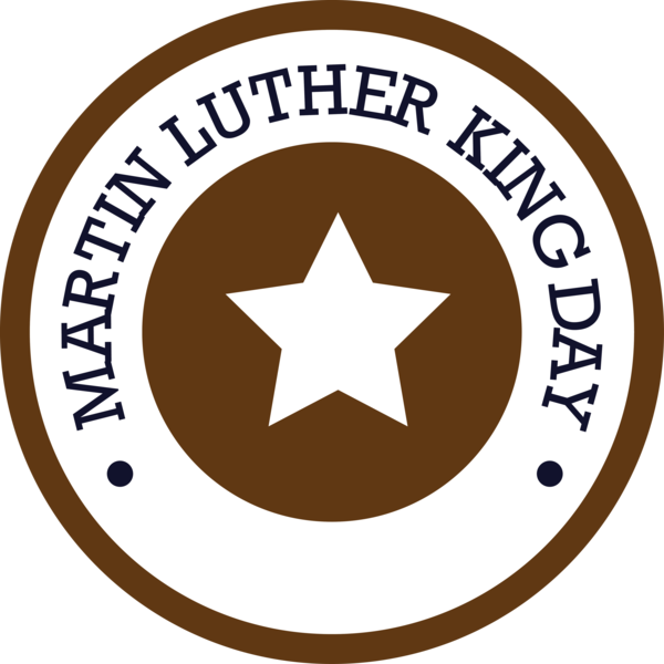 Transparent Martin Luther King Jr. Day Logo Emblem Circle for MLK Day for Martin Luther King Jr Day