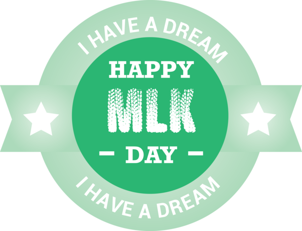 Transparent Martin Luther King Jr. Day Logo Green Text for MLK Day for Martin Luther King Jr Day