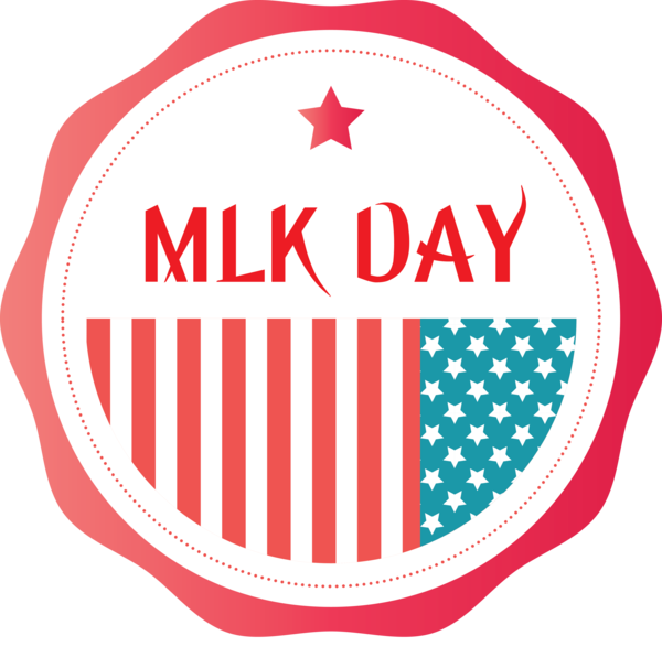 Transparent Martin Luther King Jr. Day Logo Emblem for MLK Day for Martin Luther King Jr Day