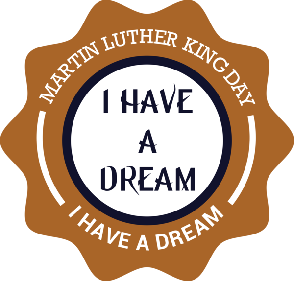 Transparent Martin Luther King Jr. Day Logo Label Badge for MLK Day for Martin Luther King Jr Day
