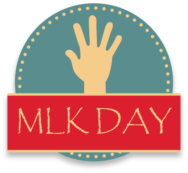 Transparent Martin Luther King Jr. Day Text Logo Label for MLK Day for Martin Luther King Jr Day