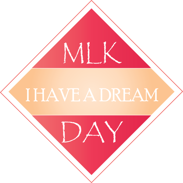 Transparent Martin Luther King Jr. Day Text Logo Font for MLK Day for Martin Luther King Jr Day