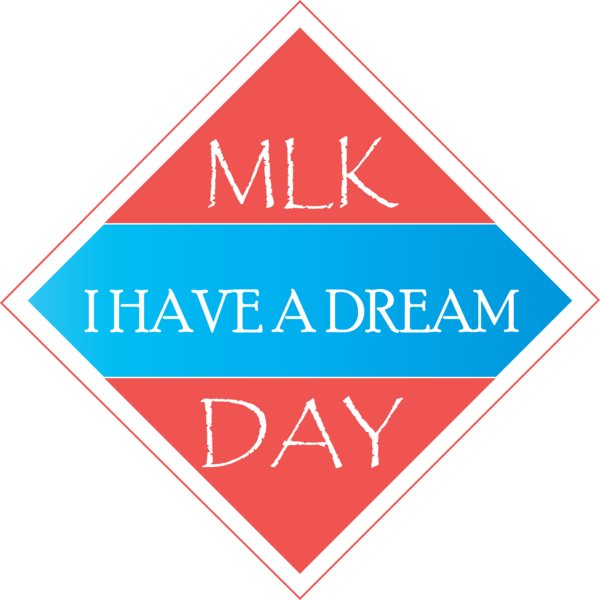 Transparent Martin Luther King Jr. Day Line Logo Turquoise for MLK Day for Martin Luther King Jr Day