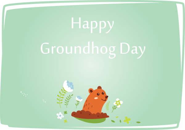 Transparent Groundhog Day Text for Groundhog for Groundhog Day
