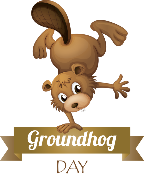 Transparent Groundhog Day Cartoon Animation Ear for Groundhog for Groundhog Day