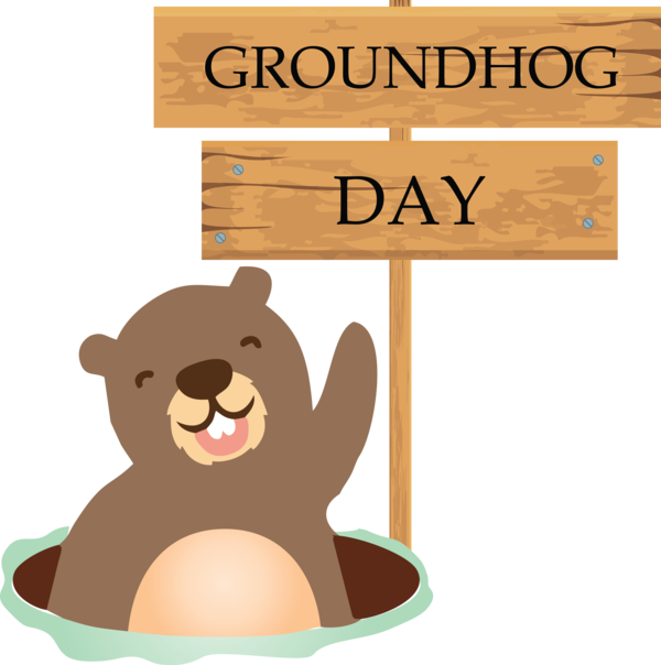 Transparent Groundhog Day Groundhog day Groundhog Brown bear for Groundhog for Groundhog Day