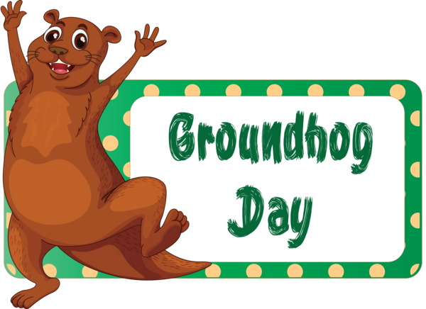 Transparent Groundhog Day Animal figure for Groundhog for Groundhog Day