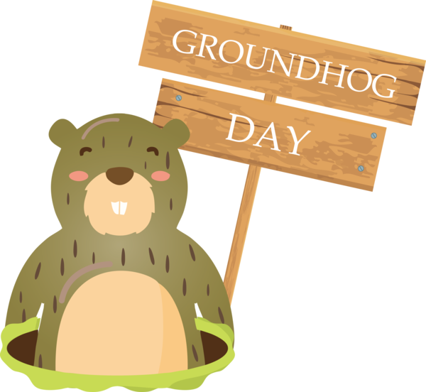 Transparent Groundhog Day Groundhog day Groundhog Beaver for Groundhog for Groundhog Day