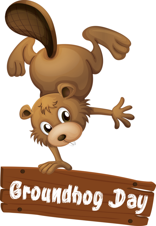 Transparent Groundhog Day Cartoon Animation Animal figure for Groundhog for Groundhog Day
