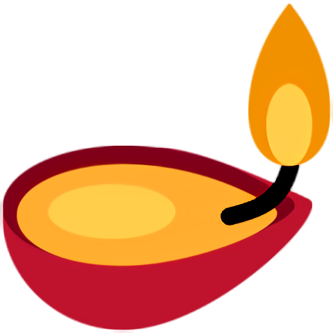 Transparent Diwali Orange Dish Food for Diya for Diwali