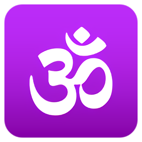 Transparent Diwali Violet Purple Font for Om Symbol for Diwali