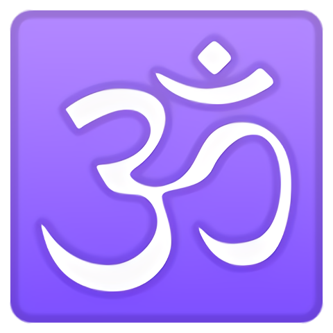 Transparent Diwali Violet Purple Font for Om Symbol for Diwali