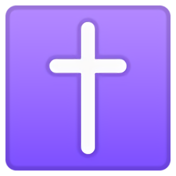 Transparent Easter Purple Cross Violet for Easter Day for Easter