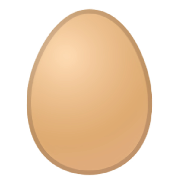 Transparent Easter Beige Egg Brown for Easter Day for Easter