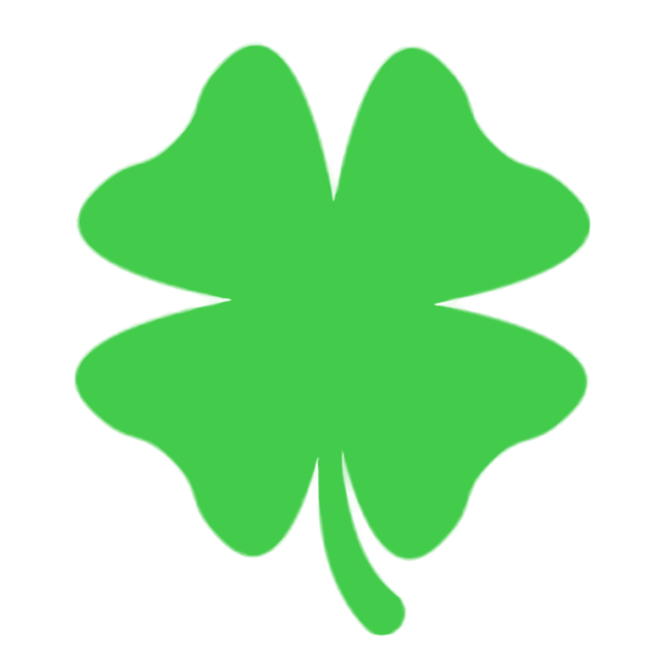 Transparent St. Patrick's Day Green Leaf Symbol for Saint Patrick for St Patricks Day