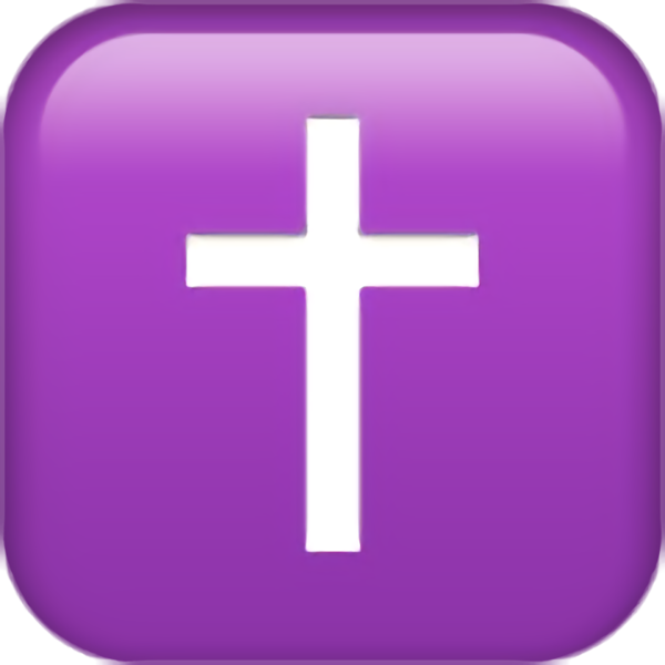 Transparent Easter Purple Cross Violet for Easter Day for Easter