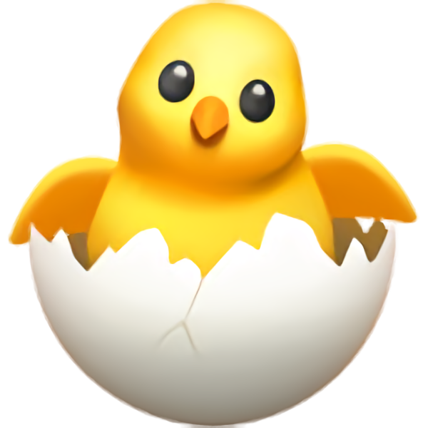 Transparent Easter Yellow Bird Emoticon for Easter Day for Easter