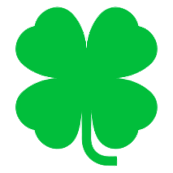 Transparent St. Patrick's Day Green Leaf Shamrock for Saint Patrick for St Patricks Day