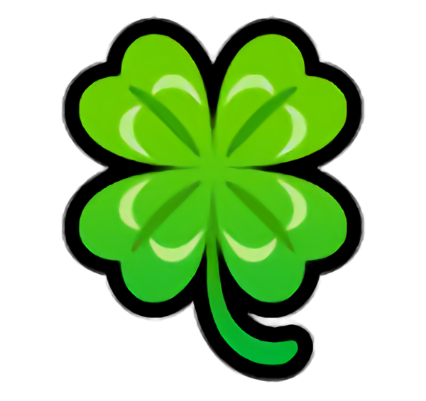 Transparent St. Patrick's Day Green Leaf Symbol for Saint Patrick for St Patricks Day