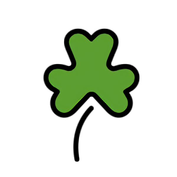 Transparent St. Patrick's Day Green Symbol Leaf for Saint Patrick for St Patricks Day