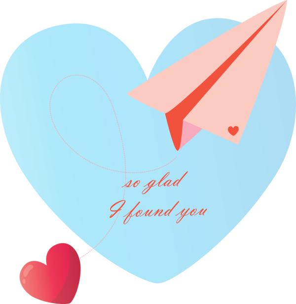 Transparent Valentine's Day Heart Text Turquoise for Valentines for Valentines Day