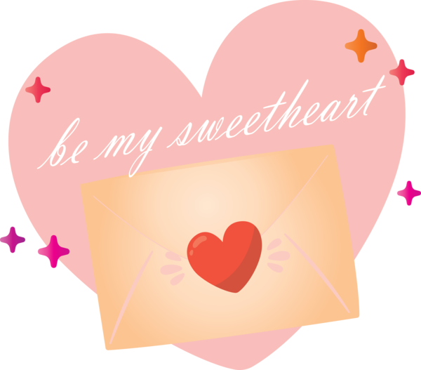 Transparent Valentine's Day Heart Love Pink for Valentines Day Envelope for Valentines Day