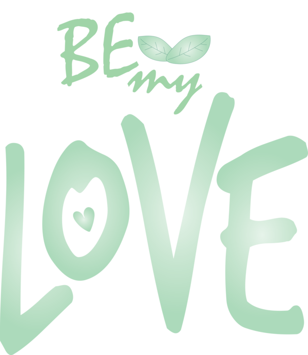 Transparent Valentine's Day Font Green Text for Valentines for Valentines Day