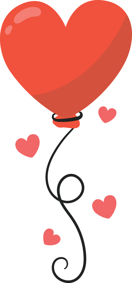 Transparent Valentine's Day Red Heart Balloon for Valentine Heart for Valentines Day