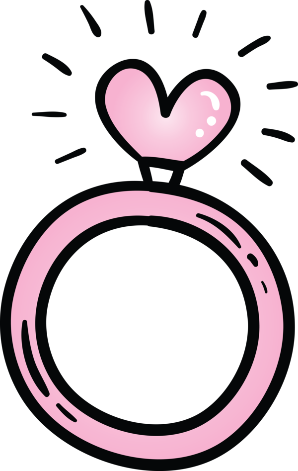 Transparent Valentine's Day Pink Line art Heart for Small Heart for Valentines Day