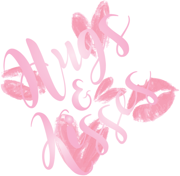 Transparent Valentine's Day Pink Font Magenta for Valentines for Valentines Day