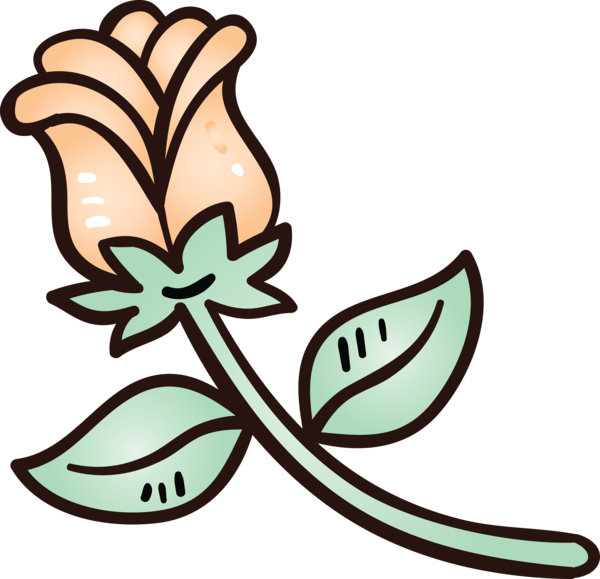 Transparent Valentine's Day Leaf Symbol Plant for Rose for Valentines Day