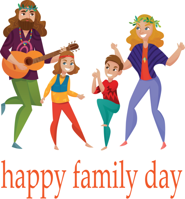Transparent Family Day Celebrating for Happy Family Day for Family Day