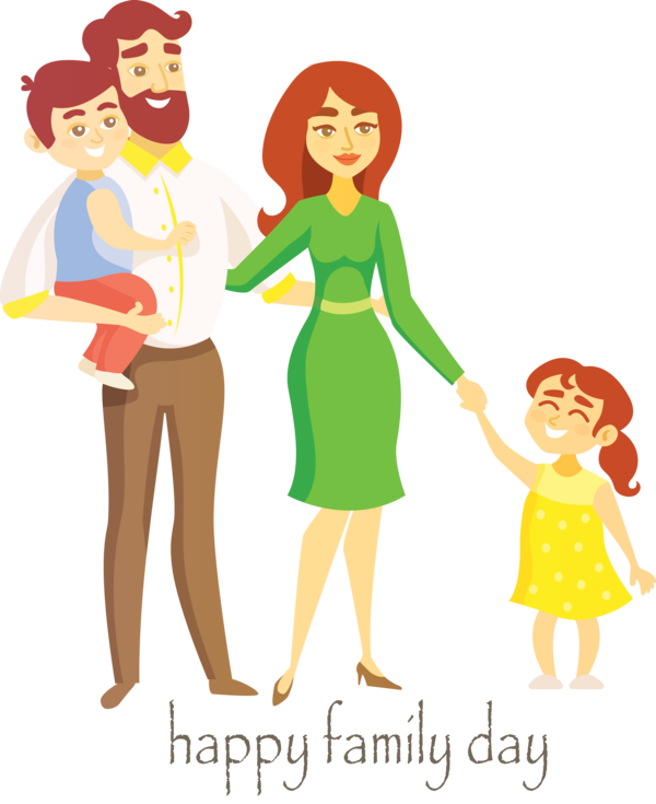 Transparent Family Day Cartoon Sharing Fun for Happy Family Day for Family Day