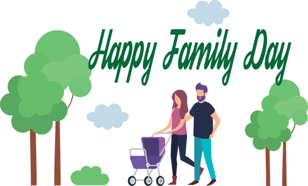 Transparent Family Day Green Arbor day Tree for Happy Family Day for Family Day