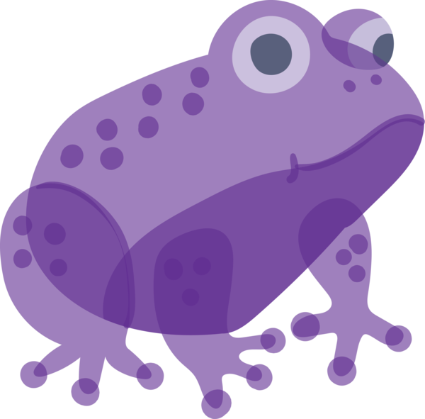 Transparent animals Violet Purple Frog for Frog for Animals