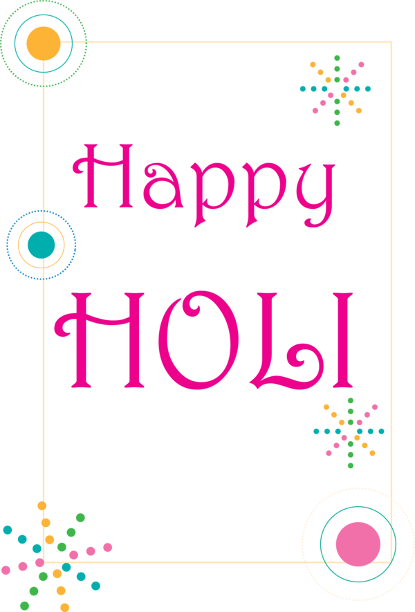 Transparent Holi Text Font Line for Happy Holi for Holi