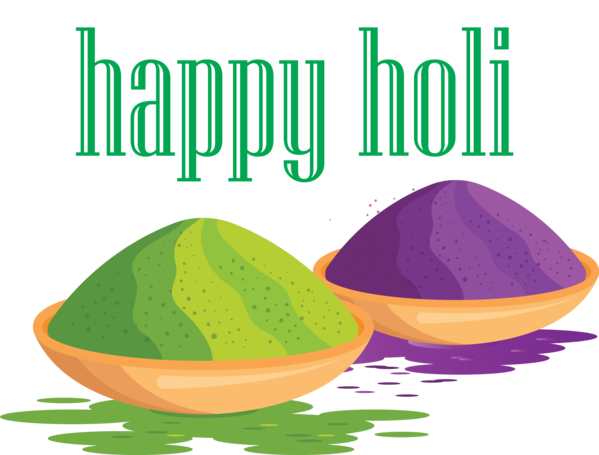 Transparent Holi Green Leaf Avocado for Happy Holi for Holi