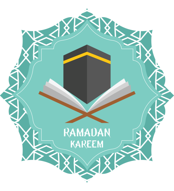 Transparent Ramadan Logo Turquoise for EID Ramadan for Ramadan