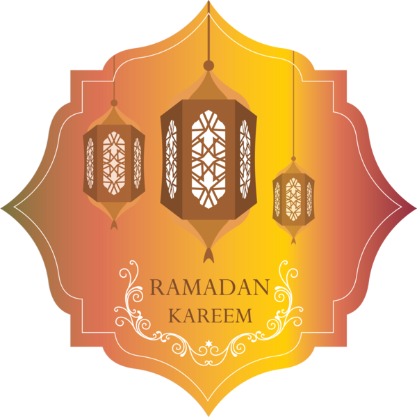 Transparent Ramadan Logo Emblem Font for EID Ramadan for Ramadan