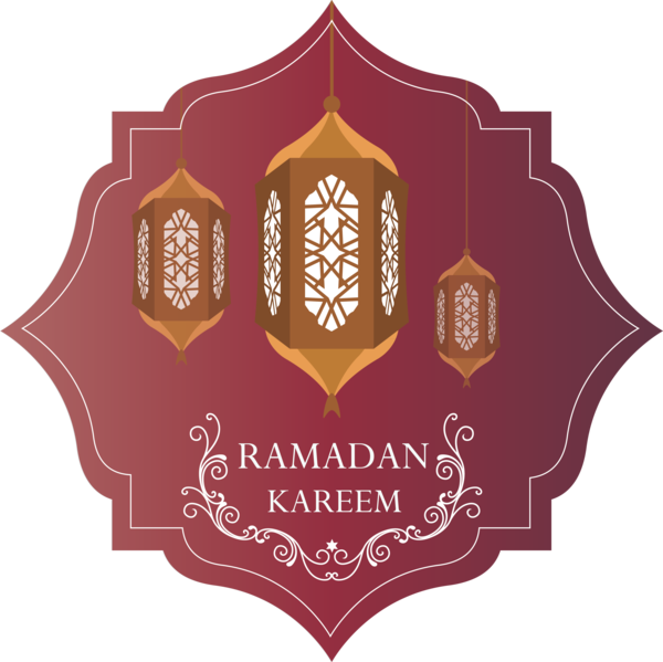 Transparent Ramadan Logo Emblem Font for EID Ramadan for Ramadan