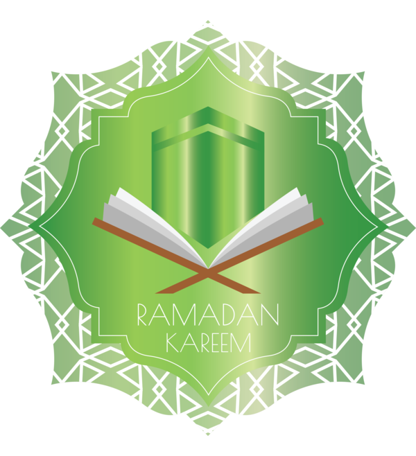 Transparent Ramadan Green Leaf Logo for EID Ramadan for Ramadan