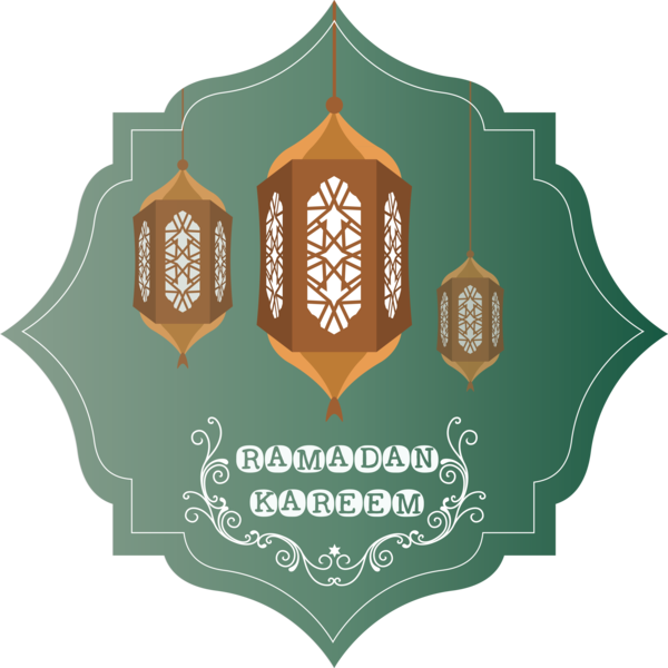 Transparent Ramadan Emblem Logo Font for EID Ramadan for Ramadan