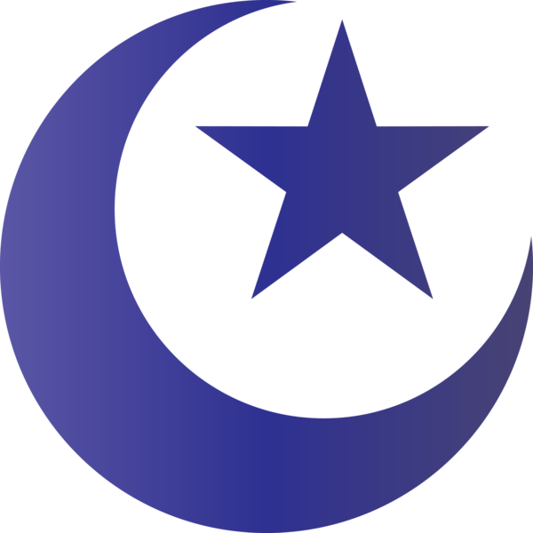 Transparent Ramadan Electric blue Logo Circle for EID Ramadan for Ramadan