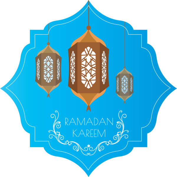 Transparent Ramadan Turquoise Logo Emblem for EID Ramadan for Ramadan
