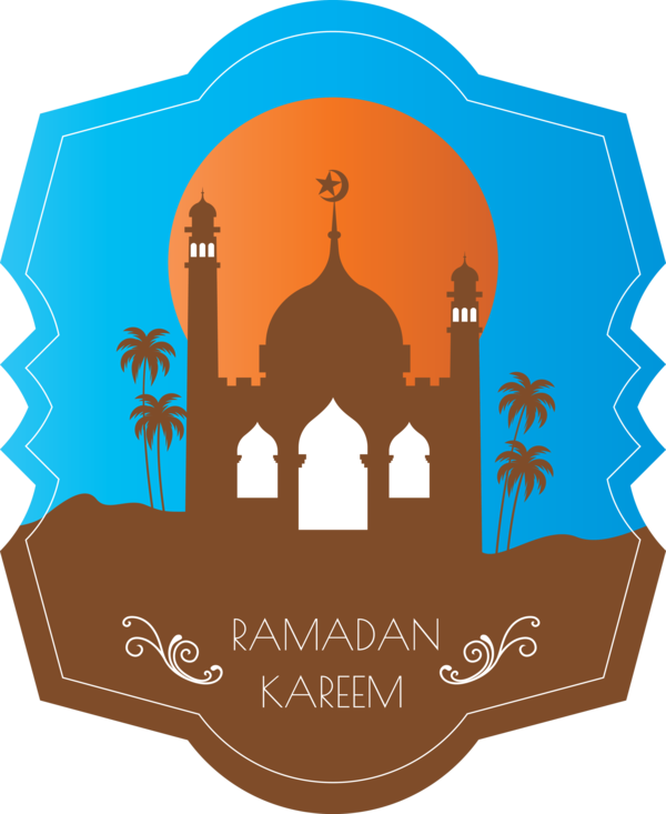 Transparent Ramadan Landmark Logo Architecture for EID Ramadan for Ramadan
