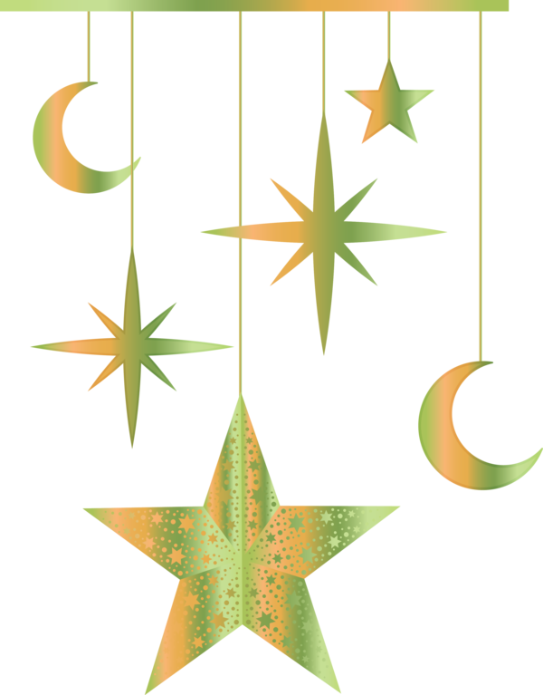 Transparent Ramadan Symmetry Star for Ramadan Moon for Ramadan