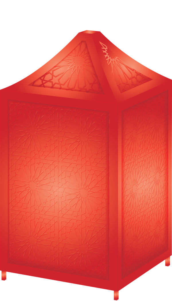 Transparent Ramadan Orange Red Tent for Ramadan Lantern for Ramadan
