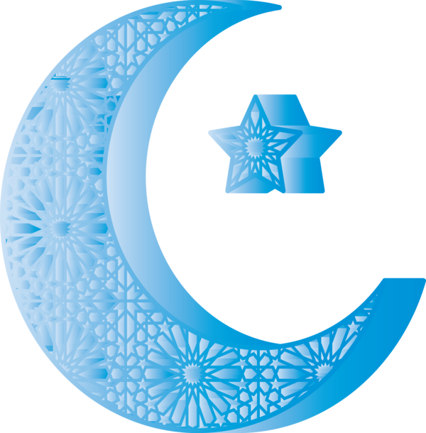 Transparent Ramadan Aqua Circle for Ramadan Moon for Ramadan