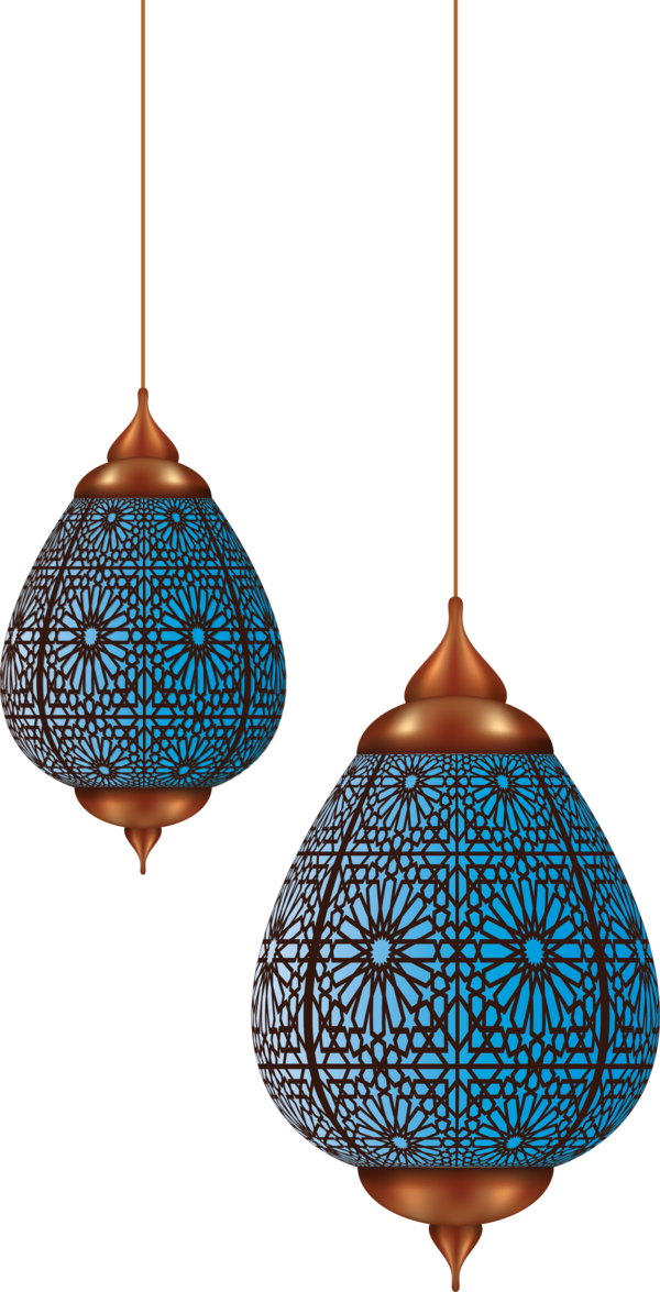 Transparent Ramadan Lighting Turquoise Ceiling fixture for Ramadan Lantern for Ramadan