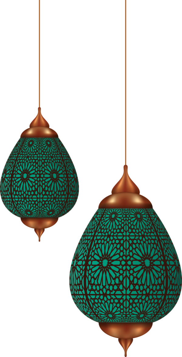Transparent Ramadan Lighting Turquoise Teal for Ramadan Lantern for Ramadan